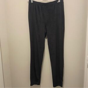 BearPaw Velvet Ribbed Black Cozy Comfy Leggings Pants Women’s Size M EUC Stretch